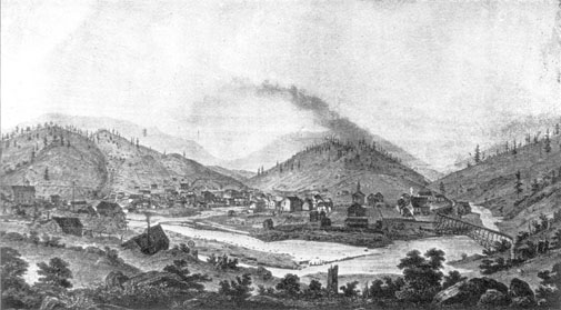 Downieville in the 1850s
